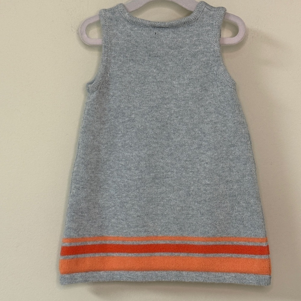 Gymboree: Girl’s Fall Pumpkin Sweater Dress Jumper, Size 12-18mo - Picture 2 of 6